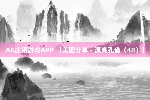 AG庄闲游戏APP 【美图分享 - 漂亮孔雀（48）】