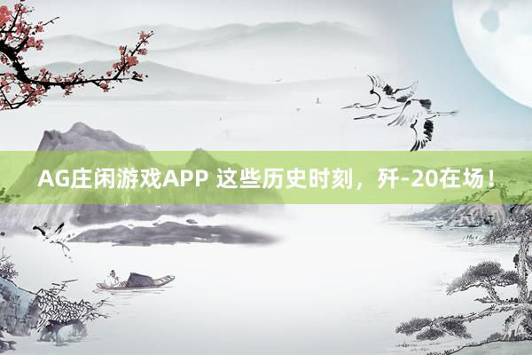 AG庄闲游戏APP 这些历史时刻，歼-20在场！