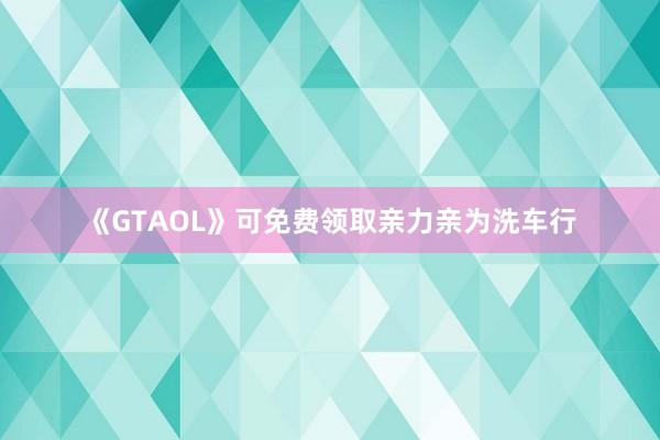 《GTAOL》可免费领取亲力亲为洗车行