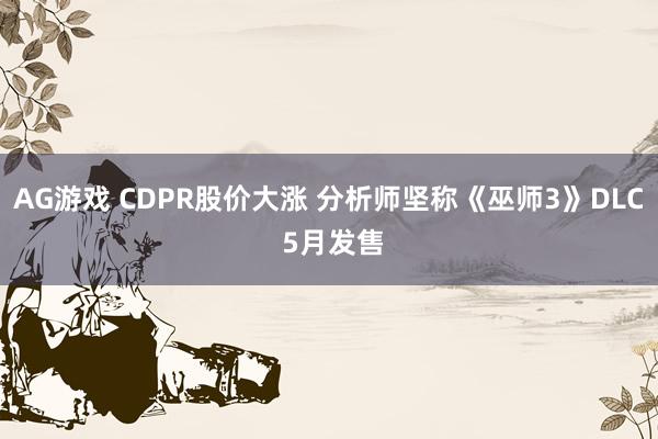 AG游戏 CDPR股价大涨 分析师坚称《巫师3》DLC 5月发售